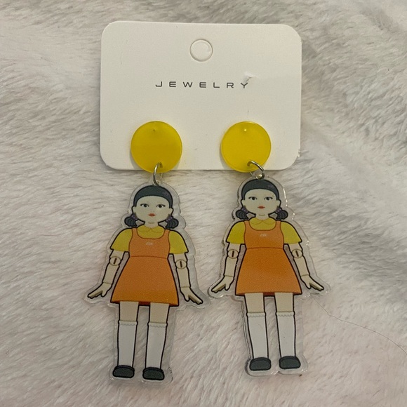 Jewelry Squid Games Netflix Series Acrylic Earrings Poshmark